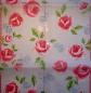 Preview: ROS-2117 Roses - 1-ply (light blue/Banana Fibre) - Ihr - Table Runner 33x100cm